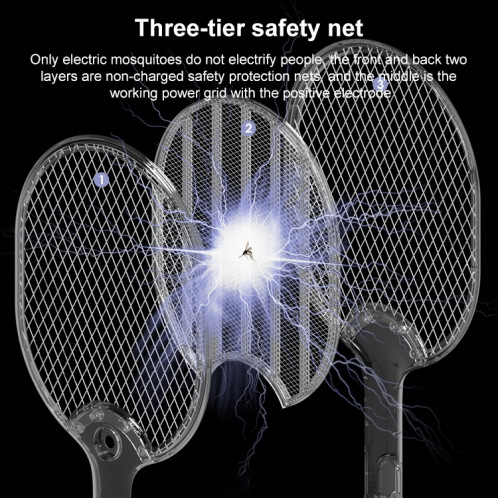 MOSQUITO LED Swatter Mosquito USB, couleur: blanc (sans base) SH68011391-07