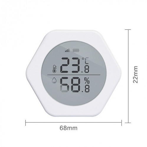 LQ-WS1 TUYA SMART HOME HOME CHAMP DE COMMANDE DE CONTRÔLE DE LA TEMPÉRATURE ET DE L'HUMIDITÉ SH7501560-010