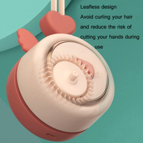 Givelong suspendu mini ventilateur USB rechargeable ventilateur portable à feuilles portables (porcelet (rose)) SG401A385-09