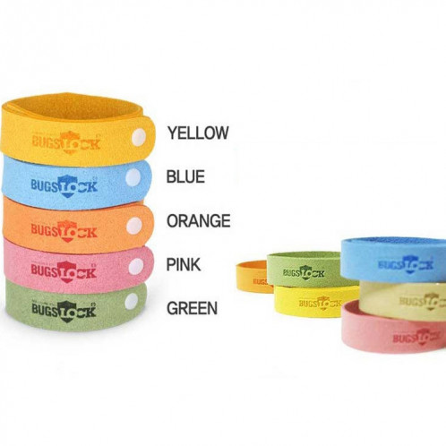 5 pièces BUGS Bracelet anti-moustique anneau anti-moustique Bracelet anti-moustique extérieur couleur livraison aléatoire, style: Bugslock SH5501228-06
