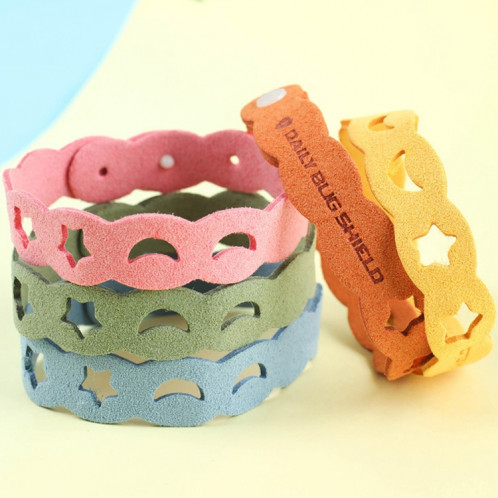 5 pièces BUGS Bracelet anti-moustique anneau anti-moustique Bracelet anti-moustique extérieur couleur livraison aléatoire, style: bracelet Staroon SH55021630-06