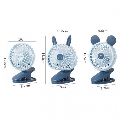 USB Chargement Clip Fan Dortoir Office de chevet Lampe de chevet Fan Random Color Style Livraison SH88961535-08