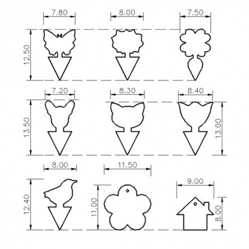 10 pièces panneau jaune Double face panneau d'insecte collant piège à insectes panneau d'insecte collant physique hétérogène, livraison de Style aléatoire SH8919314-04