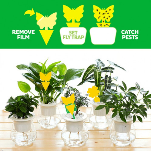 10 pièces panneau jaune Double face panneau d'insecte collant piège à insectes panneau d'insecte collant physique hétérogène, livraison de Style aléatoire SH8919314-04
