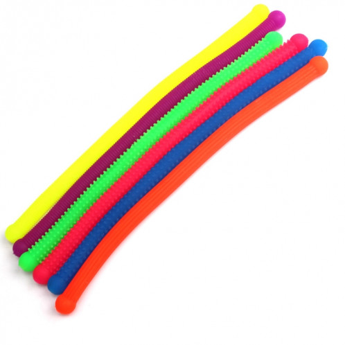 10 PCS Protection de l'environnement Tête ronde TPR Décompression Caoutchouc de nouilles en caoutchouc souple, Livraison de couleurs aléatoires SH9056500-06