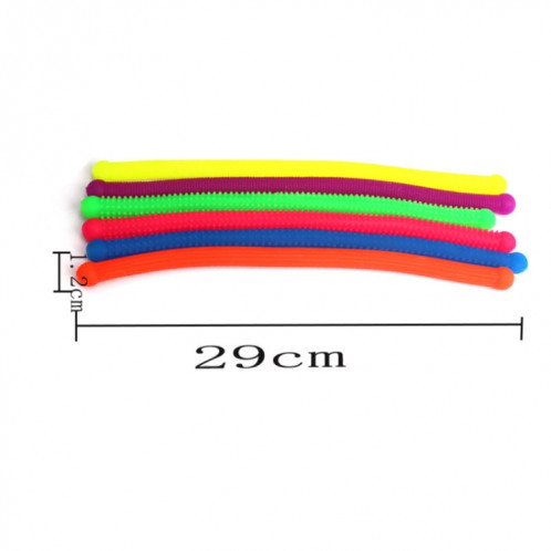 10 PCS Protection de l'environnement Tête ronde TPR Décompression Caoutchouc de nouilles en caoutchouc souple, Livraison de couleurs aléatoires SH9056500-06
