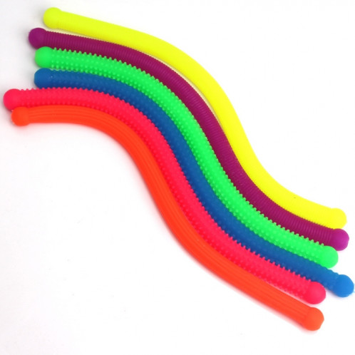 10 PCS Protection de l'environnement Tête ronde TPR Décompression Caoutchouc de nouilles en caoutchouc souple, Livraison de couleurs aléatoires SH9056500-06