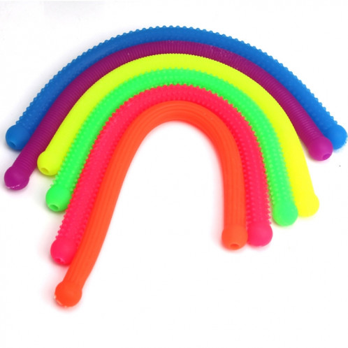 10 PCS Protection de l'environnement Tête ronde TPR Décompression Caoutchouc de nouilles en caoutchouc souple, Livraison de couleurs aléatoires SH9056500-06