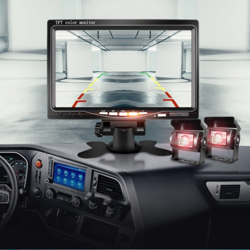 YB-CC-1 12 / 24V voiture 7 pouces Affichage HD Night Vision Camion de surveillance Système de surveillance de camion de camion de camion, spécification: appareil photo + 1024x600 Affichage SH0802227-07
