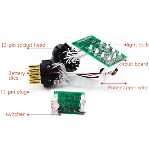 VS1130E-T 12V 13 Testeur de résistance à la résistance de base de la bande de remorque de la bande de raccordement du connecteur du connecteur EU SH92341843-06