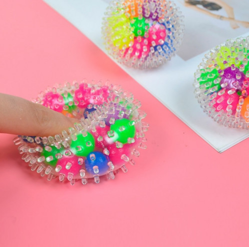 6 pcs 6 cm de perles de couleur TPR Vent boule de décompression jouet, couleur: ballon ballon SH8302577-05