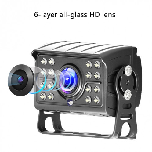 Big Truck 7 pouces Affichage Night Vision Caméra Système de surveillance de la voiture HD HD Vidéo inversée, Résolution: 1024 x 600 SH18021822-07