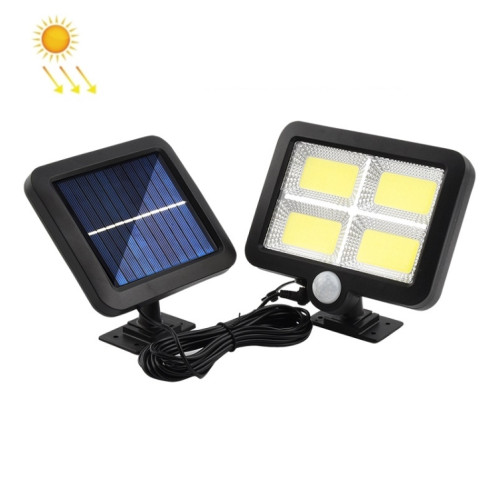 TY06704 128 Lampe murale séparée Solar Solaire COB Cour extérieure Lumière d'induction du corps humain imperméable SH8302973-06