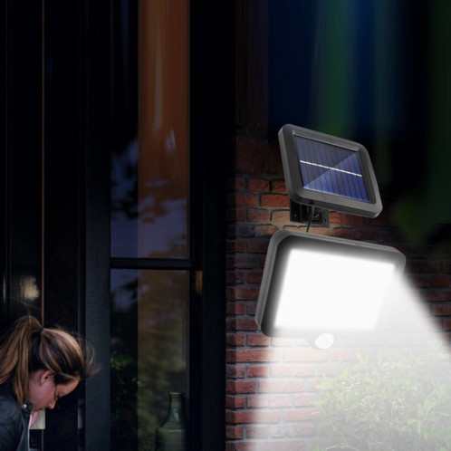 TY06704 128 Lampe murale séparée Solar Solaire COB Cour extérieure Lumière d'induction du corps humain imperméable SH8302973-06