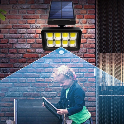 TY06704 128 Lampe murale séparée Solar Solaire COB Cour extérieure Lumière d'induction du corps humain imperméable SH8302973-06