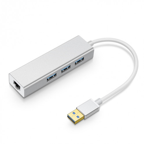 YH-U1009 3 x USB 3.0 + RJ45 à USB 3.0 HUB SANS STRONDONNÉE externe pour ordinateurs portables, Livraison de couleurs aléatoires SH94711656-06