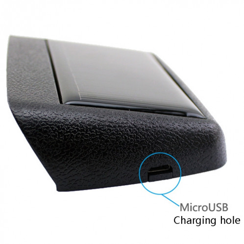 Horloge de voiture de nuit Solar Automobile Horloge électronique Température Température + Date + Semaine + Température (Lumière verte) SH201A1072-07