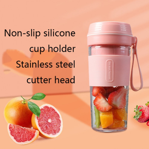 FS1300 Mini Juicer Home Portable Machine de cuisson Student Juice Coupe Juicer, Couleur: Fleur de cerisier double lame SH8902790-07