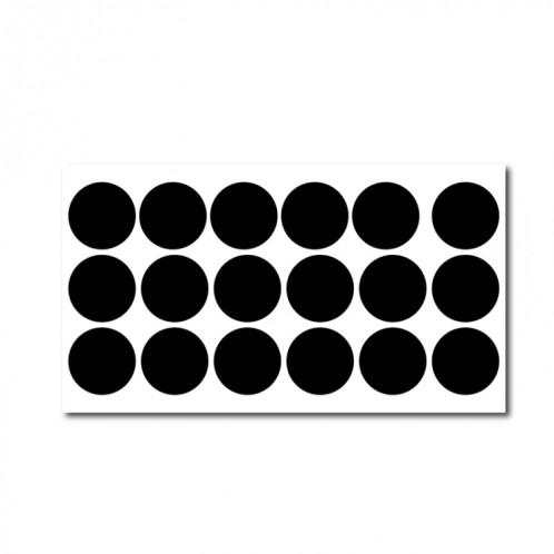 50 Ensembles Stickers de bouteille de rangement amovible imperméable PVC Sticker Blackboard Easy-to-Effacement 18pcs / Set 250x140mm SH16031462-05