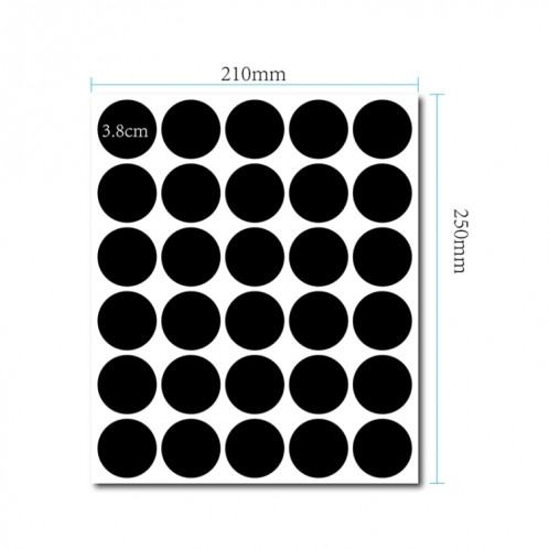 50 Ensembles Sticker de bouteille de rangement amovible imperméable PVC Sticker Blackboard Easy-to-Effacement 30pcs / Set 210x250mm SH1607503-05