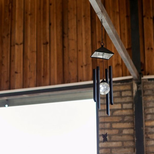 Lampe de vélo de vent solaire de plein air, étanche en acier inoxydable suspendu lampe de décoration de lampe de décoration SH98971618-06