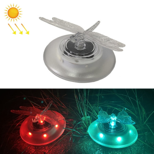 Piscine solaire Floating Light Villa extérieure Piscine RVB Lumière de jardin légère (libellule) SH401B464-07