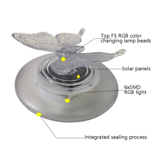 Piscine solaire Floating Light Villa extérieure Piscine RVB Lumière de jardin légère (libellule) SH401B464-07