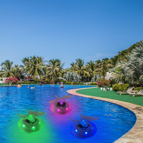 Piscine solaire Floating Light Villa extérieure Piscine RVB Lumière de jardin légère (libellule) SH401B464-07