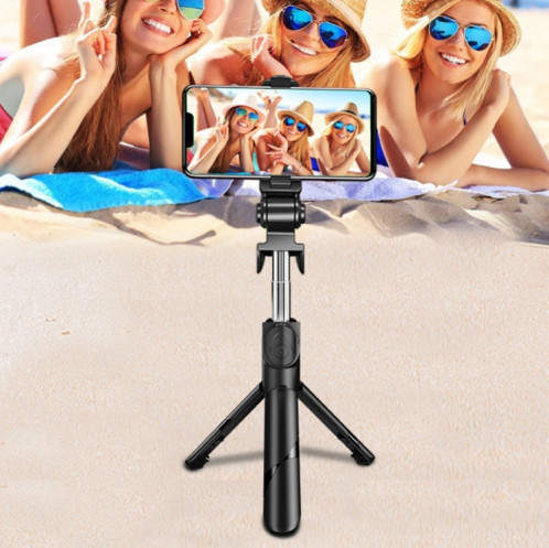 2 pcs no bluetooth blanche xt02 360-degrés multi-fonction multi-fonction rétractable téléphone mobile selfie bâton pour tirer sur la télévision en direct trépied dramatique SH1804457-07