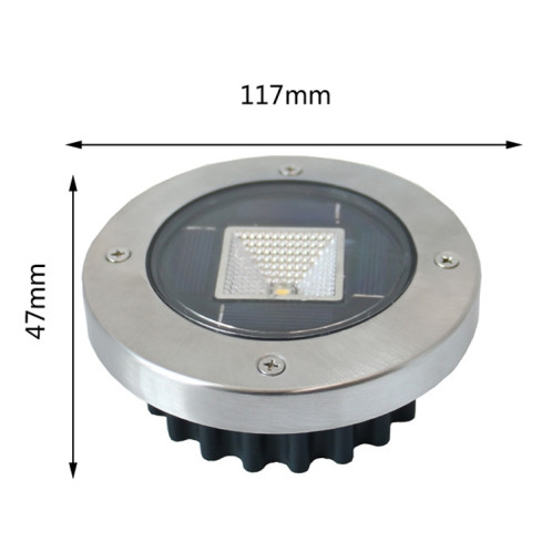 Solaire extérieur enterré lampe de jardin lampe étanche à l'eau de jardin (lumière chaude) SH901B1784-06