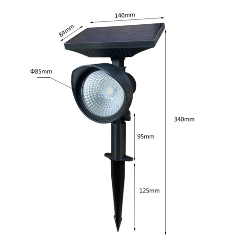 Solar Flood Lumière Home Jardin Solar Villa Lampe à gazon (Colorful Light) SH301C1589-07