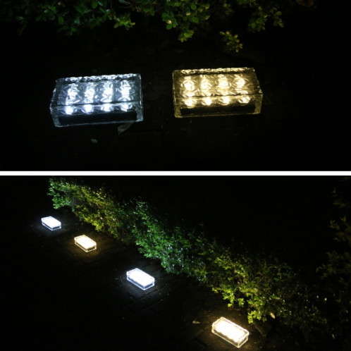 Lampe solaire extérieure Solaire Shake Square Créer de jardin Décoration de jardin étanche Lampe d'herbe (lumière blanche) SH101A1113-06