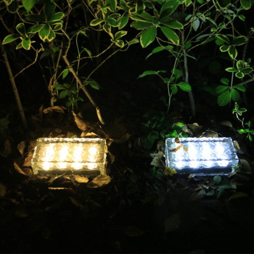 Lampe solaire extérieure Solaire Ensoleté de glace Verre Verre Décoration de jardin étanche Lampe d'herbe (lumière chaude) SH101B1060-06