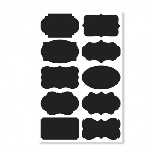 50 Ensembles Effectuer une bouteille amovible imperméable imperméable Can PVC Blackboard Sticker 10pcs / Set 120x187mm SH6204302-07