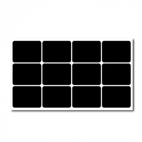 50 ensembles de bouteille amovible étanche effaçable peut autocollant en PVC Blackboard 12pcs / Set 170x100mm SH62091621-07