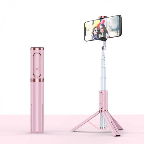 Bluetooth Selfie Stick avec Trépied Multi-Fonctions TÉLÉPHONE MOBILE DE TÉLÉPHONE DE REMPLISSEUR LIGHT LIGHT LIVE (POUDRE FILLE) SH001C852-07
