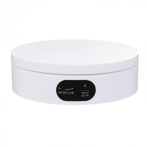 ND120 USB Table d'affichage panoramique fabriqué à la main Table tournante (blanc) SH901A802-05