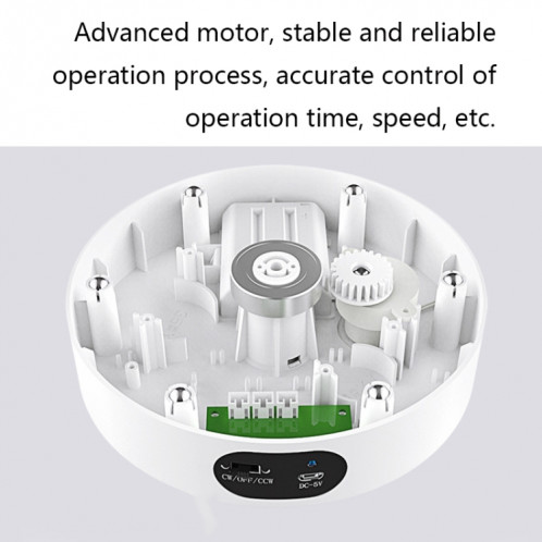 ND120 USB Table d'affichage panoramique fabriqué à la main Table tournante (blanc) SH901A802-05