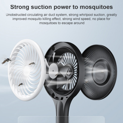 Swatter Mosquito domestique et lampe de moustique Type d'inhalation de l'inhalation Mosquito extérieure, Couleur: Mosquito Swatter Blanc SH08041300-07