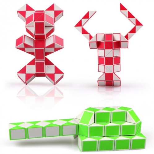 Variations et souverain de forme spéciale de 72 segments de la meute magique jouets éducatifs pour enfants (blanc vert) SH201C1994-07