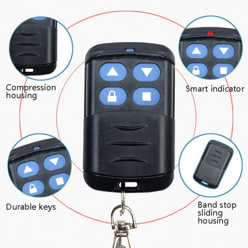 2 PCS Volet à rouleau électrique Imperméable Copie de télécommande universelle Touche de contrôle de la télécommande (315MHz) SH501B1753-07
