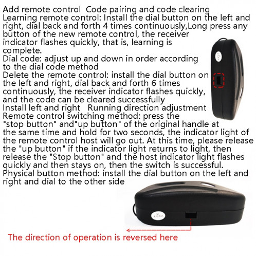 Electric Garage Door Controller Rolling Door Roll Gate Remote Control Plug-Chain Motor Receiver SH0632373-07