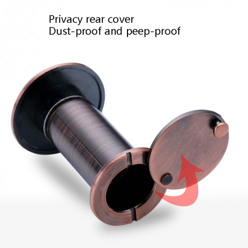 2 PCS Sécurité Porte Cat Eye HD Lentille de verre à 200 degrés Eye de porte de l'hôtel Anti-minuscule à angle grand angle, Spécifications: 16mm Bronze rouge SH76031715-07