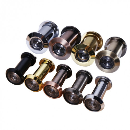 2 PCS Sécurité Porte Cat Eye HD Verre Lentille de 200 degrés Eye de porte anti-angle large à angle grand angle, Spécifications: 26mm Bronze vert SH76091875-07