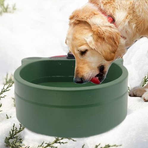 Bol de chauffage extérieur Bol à animaux de compagnie Bol à eau thermostatique automatique pour chats et chiens () SH401B1386-07