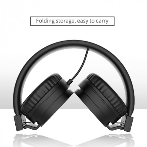Gorsn GS-778 Headset de musique mobile Casque d'ordinateur portable Casque d'enfants (Noir) SH001D1818-08