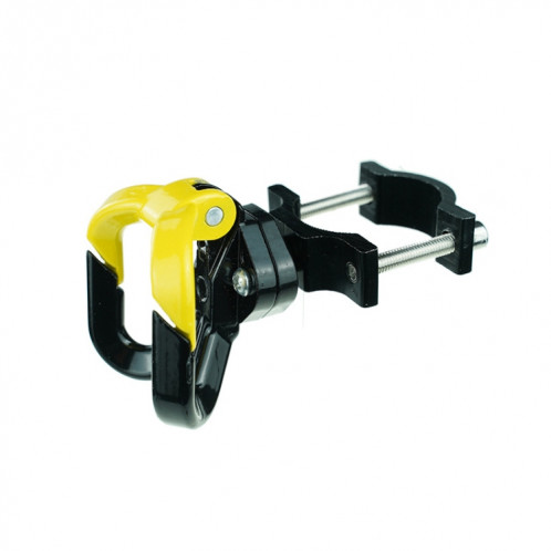 2 pcs pour Ninebot Max G30 Accessoires de scooters en alliage d'aluminium Crochet de tige de crochet en alliage d'aluminium, Spécifications: double crochet (noir jaune) SH09021502-07