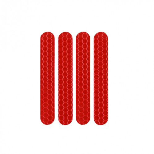 5 PCS Scooter Stickers réfléchissants Curseur Scooter ScanGuard Sticker réfléchissant pour Ninebot Max G30 (rouge) SH18051708-06
