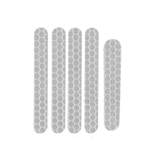 5 PCS Scooter Stickers Curseur réfléchissant Scooter Scooter ScanGuard Sticker réfléchissant pour Ninebot ES1 (blanc) SH18081751-06