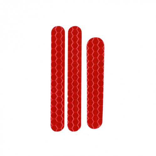 5 PCS Scooter Stickers réfléchissants Curseur Scooter ScanGuard Sticker réfléchissant pour Ninebot ES2 (rouge) SH18121239-06